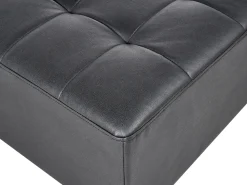 Beliani 4-Istuttava Kulmavuodesohva Ja Rahi Keinonahka Oikeak. Musta Aberdeen Store