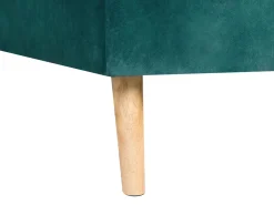 Beliani 4-Istuttava Kulmavuodesohva Sametti Vasenk. Vihrea Vadso Cheap