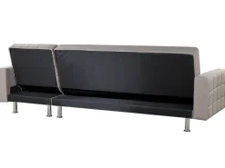 Beliani 4-Istuttava Kulmavuodesohva Kangas Vaaleanharmaa Nesset Online