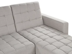 Beliani 4-Istuttava Kulmavuodesohva Kangas Vaaleanharmaa Nesset Online