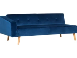 Beliani 4-Istuttava Kulmavuodesohva Sametti Vasenk. Laivastonsininen Vadso Outlet