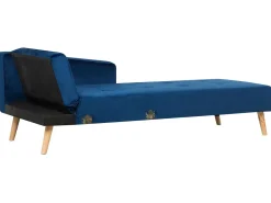 Beliani 4-Istuttava Kulmavuodesohva Sametti Vasenk. Laivastonsininen Vadso Outlet