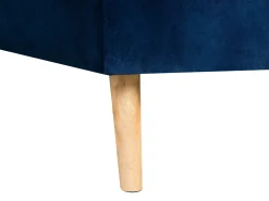 Beliani 4-Istuttava Kulmavuodesohva Sametti Vasenk. Laivastonsininen Vadso Outlet