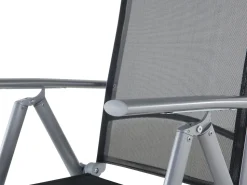 Beliani 6-Istuttava Musta Alumiininen Ulkoruokailuryhma Catania Best