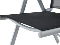 Beliani 6-Istuttava Musta Alumiininen Ulkoruokailuryhma Catania Best