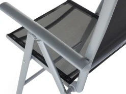 Beliani 6-Istuttava Musta Alumiininen Ulkoruokailuryhma Catania Best