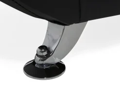 Beliani 2-Istuttava Musta Keinonahkainen Sohva Leira Flash Sale