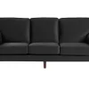 Beliani 3-Istuttava Musta Sohva Lokka Shop