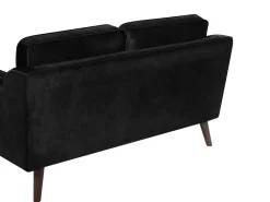Beliani 2-Istuttava Musta Sohva Lokka Store