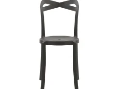 Beliani 4-Istuttava Mustavalkoinen Muovinen Puutarhakalustesetti Sersale / Camogli Sale