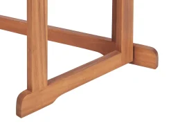 Beliani 4-Istuttava Parvekesetti Vaalea Akasiapuu Treia Clearance