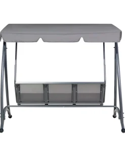 Beliani 3-Istuttava Puutarhakeinu Harmaa Bogart Shop