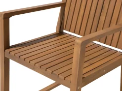 Beliani 8-Istuttava Puutarhapoytasetti Sini-Valkoraidallisilla Pehmusteilla Sassari Outlet