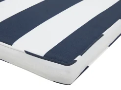 Beliani 8-Istuttava Puutarhapoytasetti Sini-Valkoraidallisilla Pehmusteilla Sassari Outlet