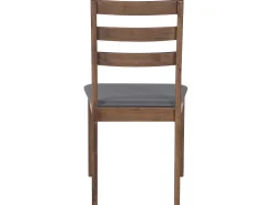 Beliani 4-Istuttava Ruokailuryhma Harmaa/Tumma Puu Modesto New