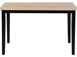 Beliani 4-Istuttava Ruokailuryhma Kumipuu Musta/Vaalea Puu Houston Sale