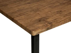 Beliani 6-Istuttava Ruokailuryhma Tumma Puu/Musta Laredo Flash Sale