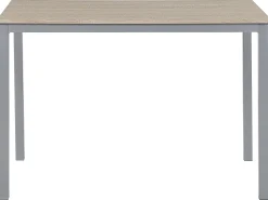 Beliani 4-Istuttava Ruokailuryhma Vaalea Puu/Harmaa Blumberg Discount