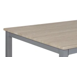 Beliani 4-Istuttava Ruokailuryhma Vaalea Puu/Harmaa Blumberg Discount