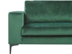 Beliani 3-Istuttava Samettisohva Vihrea Vadstena Best