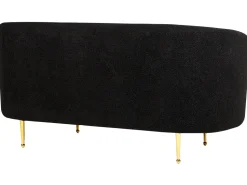 Beliani 2-Istuttava Sohva Buklee Musta Loen Shop