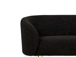 Beliani 2-Istuttava Sohva Buklee Musta Loen Shop