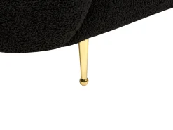 Beliani 2-Istuttava Sohva Buklee Musta Loen Shop