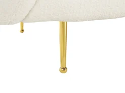 Beliani 3-Istuttava Sohva Buklee Valkoinen Loen Discount