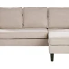 Beliani 3-Istuttava Sohva Ja Rahi Kangas Beige Avesta New