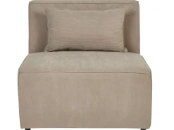 Beliani 3-Istuttava Sohva Ja Rahi Vakosametti Ruskeanharmaa Lemvig Online