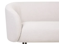 Beliani 2-Istuttava Sohva Kangas Beige/Musta Loen Fashion