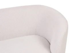 Beliani 2-Istuttava Sohva Kangas Beige/Musta Loen Fashion