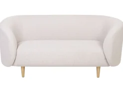 Beliani 2-Istuttava Sohva Kangas Beige/Kulta Loen Cheap