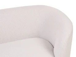 Beliani 2-Istuttava Sohva Kangas Beige/Kulta Loen Cheap