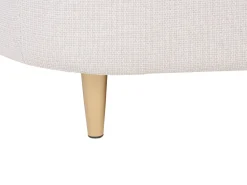 Beliani 2-Istuttava Sohva Kangas Beige/Kulta Loen Cheap