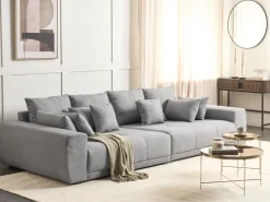 Beliani 4-Istuttava Sohva Kangas Harmaa Torpo Sale