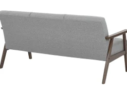 Beliani 3-Istuttava Sohva Kangas Harmaa Asnes Flash Sale