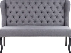 Beliani 2-Istuttava Sohva Kangas Harmaa Torsby Discount