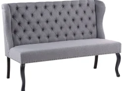 Beliani 2-Istuttava Sohva Kangas Harmaa Torsby Discount