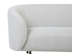 Beliani 2-Istuttava Sohva Kangas Musta/Valkoinen Loen Store