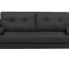 Beliani 2-Istuttava Sohva Kangas Musta Kalmar Flash Sale