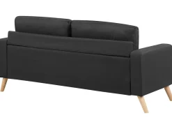 Beliani 2-Istuttava Sohva Kangas Musta Kalmar Flash Sale