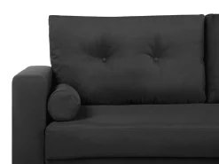 Beliani 2-Istuttava Sohva Kangas Musta Kalmar Flash Sale