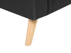 Beliani 2-Istuttava Sohva Kangas Musta Kalmar Flash Sale