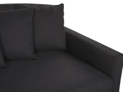 Beliani 3-Istuttava Sohva Kangas Musta Gilja Sale