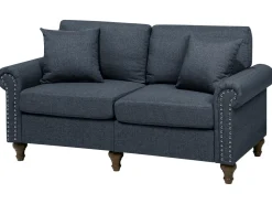 Beliani 2-Istuttava Sohva Kangas Tummanharmaa Otra Flash Sale