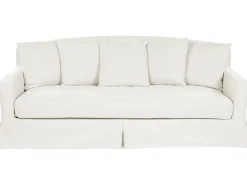 Beliani 3-Istuttava Sohva Kangas Valkoinen Gilja Store
