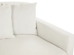 Beliani 3-Istuttava Sohva Kangas Valkoinen Gilja Store