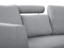 Beliani 7-Istuttava Sohva Kangas Vaaleanharmaa Rotunde Store