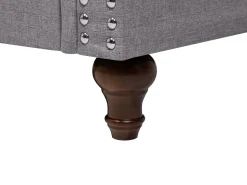 Beliani 2-Istuttava Sohva Kangas Vaaleanharmaa Otra Outlet